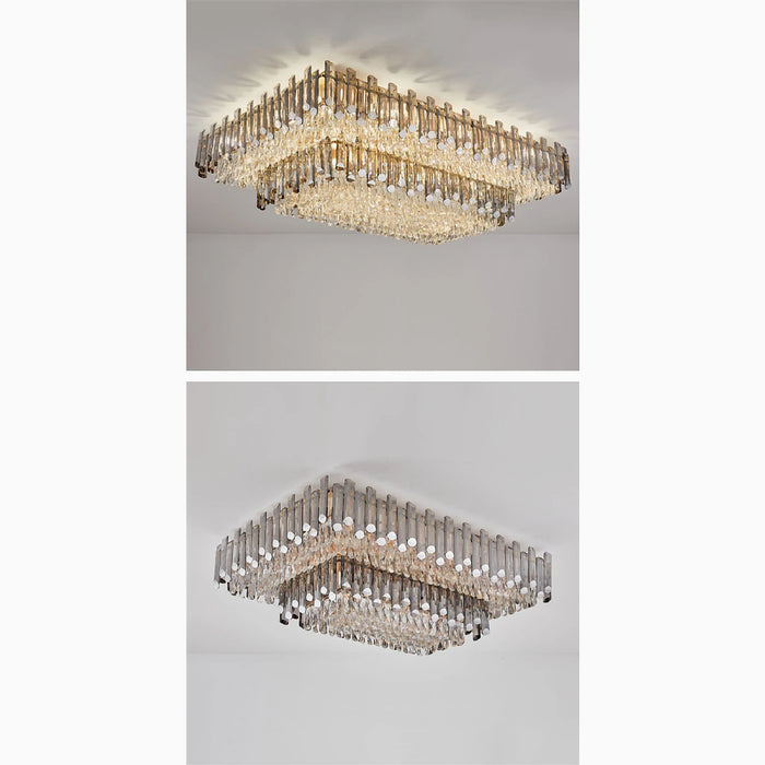 MIRODEMI® Acciano | Modern Rectangular Crystal LED light