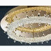MIRODEMI® Acerno | Modern Round Crystal LED Ceiling Chandelier clode up
