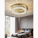 MIRODEMI® Acerno | Modern Round halo Crystal LED Ceiling Chandelier