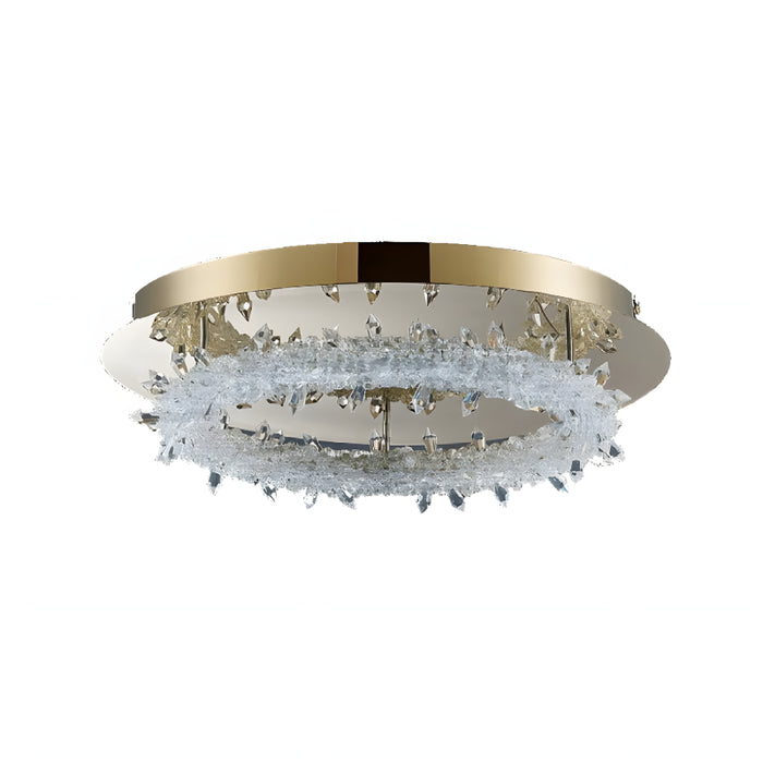 MIRODEMI® Acerno | Modern Round Crystal LED Ceiling Chandelier details