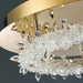 MIRODEMI® Acerno | Modern Round Crystal LED Ceiling Chandelier details