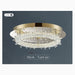 MIRODEMI® Acerno | Modern Round Crystal LED Ceiling Chandelier on