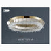 MIRODEMI® Acerno | Modern Round Crystal LED Ceiling Chandeliers off