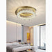 MIRODEMI® Acerno | Modern Round Crystal LED Ceiling Chandelier for bedroom