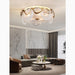 MIRODEMI® Acerra | Modern Drum Glass Ceiling LED Chandelier