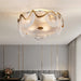 MIRODEMI® Acerra | Modern Drum Glass Ceiling LED Chandelier for bedroom