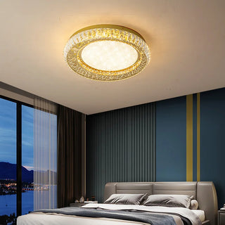 MIRODEMI® Aci Castello | Modern Round LED Crystal Ceiling Chandelier