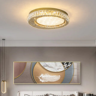 MIRODEMI® Aci Castello | Modern Round LED Crystal Ceiling Chandelier