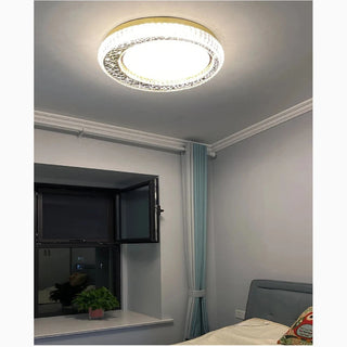 MIRODEMI® Aci Castello | Modern Round LED Crystal Ceiling Chandelier