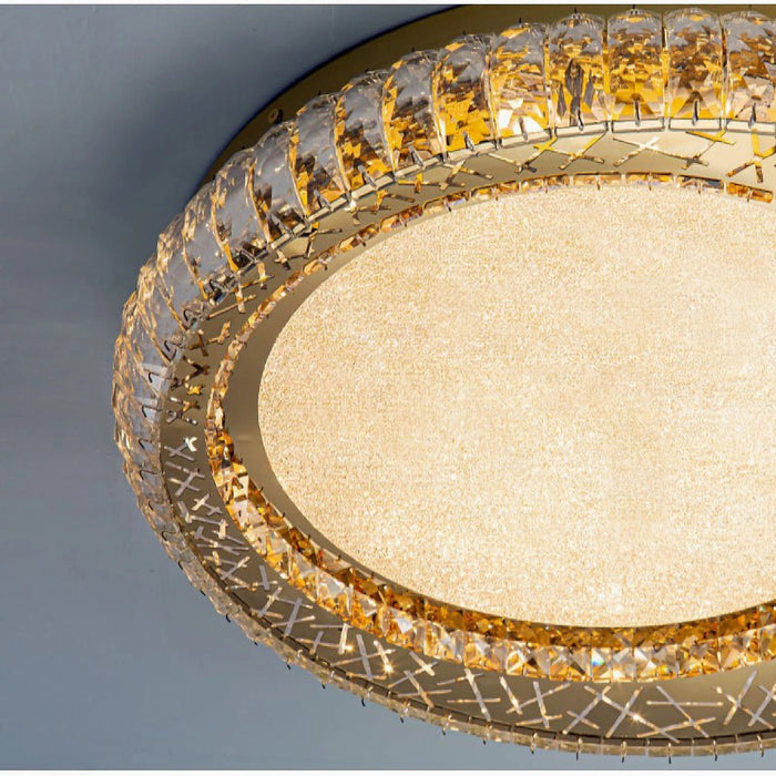 MIRODEMI® Aci Castello | Modern Round LED Crystal Ceiling light