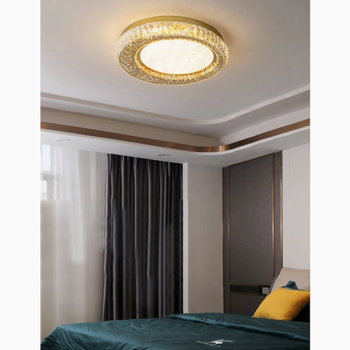 MIRODEMI® Aci Castello | Modern Round LED Crystal Ceiling Chandelier
