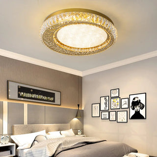 MIRODEMI® Aci Castello | Modern Round LED Crystal Ceiling Chandelier