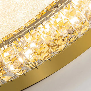 MIRODEMI® Aci Castello | Modern Round LED Crystal Ceiling Chandelier