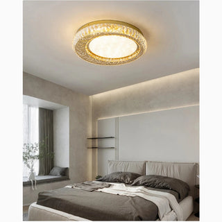 MIRODEMI® Aci Castello | Modern Round LED Crystal Ceiling Chandelier