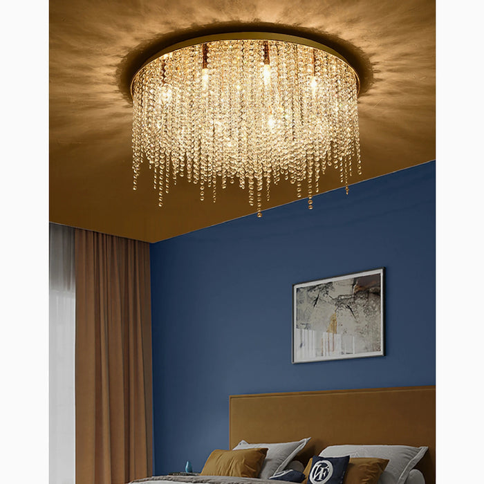 MIRODEMI® Acireale | Modern Drum LED Ceiling Chandelier
