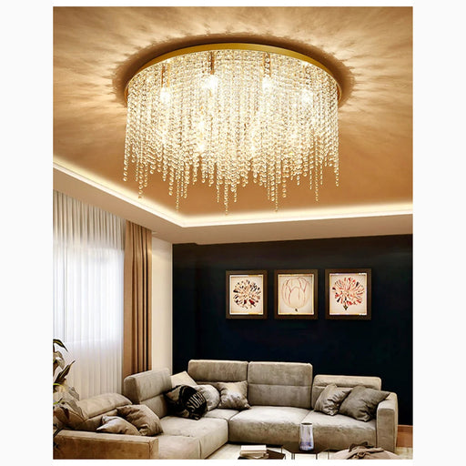 MIRODEMI® Acireale | Modern Drum LED Ceiling Chandelier