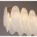MIRODEMI Acquacanina Luxury Rectangle Gold Glass Modern Chandelier Lampshade Details