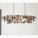 MIRODEMI® Acquanegra Cremonese | Postmodern Grey/Gold Metal Art Rectangle Chandelier For Elite House