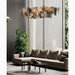 MIRODEMI® Acquanegra Cremonese | Postmodern Grey/Gold Metal Art Rectangle Chandelier For Dining room