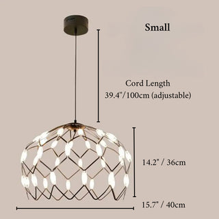 MIRODEMI Acquarica del Capo | Modern Half Ball-Shaped Pendant Chandelier