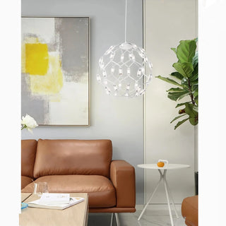 MIRODEMI® Acquaro | Stylish Black/White Pendant Ball-Shaped Light