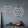 MIRODEMI® Acquaro | Stylish Black/White Pendant Ball-Shaped Hanging Light
