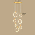 MIRODEMI® Acquasparta | Luxury Modern Pendant Gold Rings Designer Pendant Lighting Fixture for Staircase