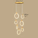 MIRODEMI® Acquasparta | Luxury Modern Pendant Gold Rings Designer Pendant Lighting Fixture for Staircase