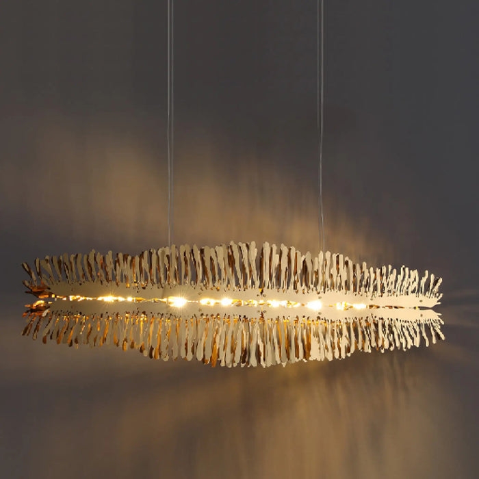 MIRODEMI® Acquaviva delle Fonti | Lovely Modern Creative Golden LED Сhandelier for Dining Room