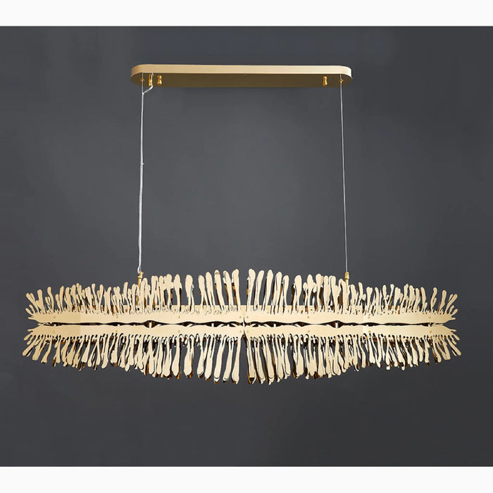 MIRODEMI® Acquaviva delle Fonti | Gorgeous Modern Creative Golden LED Сhandelier for Dining Room