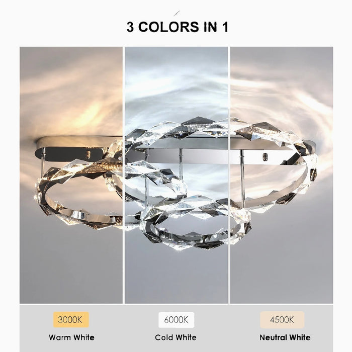 MIRODEMI® Acquedolci | Luxury Crystal Circular Ceiling Chandelier colors