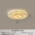 MIRODEMI® Acqui Terme | Modern Round LED Crystal Ceiling Chandelier mid