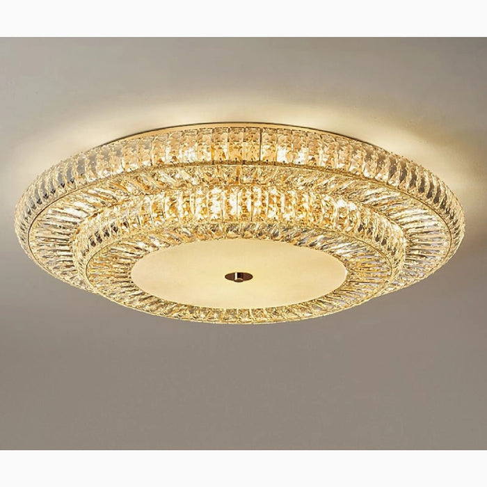 MIRODEMI® Acqui Terme | Modern Round LED Crystal Ceiling light