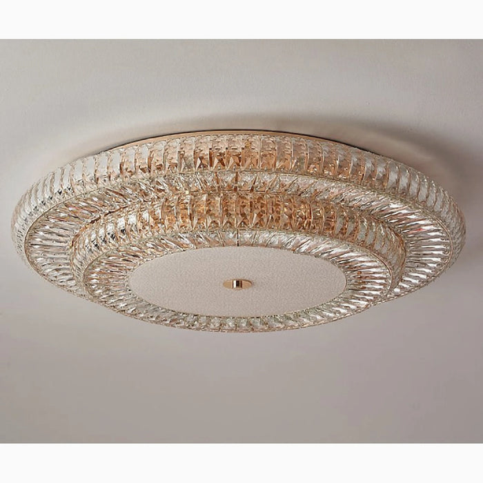 MIRODEMI® Acqui Terme | Modern Round LED Crystal Ceiling lamp