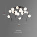 MIRODEMI® Acri | Jellyfish-Shaped Chandelier with Glass Ball Lights for office