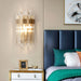 MIRODEMI® Adige Gold Crystal Wall Lamp  | modern interior | luxury lighting | crystals in interior