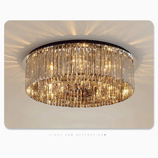 MIRODEMI® Adrano | Smoky Gray Crystal Chandelier light