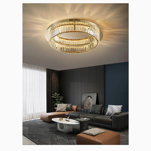 MIRODEMI® Adrara | Stunning Gold Led Crystal Ceiling light