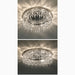 MIRODEMI® Adro | Round modern chrome gold crystal ceiling lamp