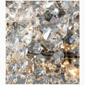 MIRODEMI® Adro | Round modern chrome gold crystal ceiling lamp