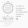MIRODEMI® Afragola | Contemporary ceiling chandelier