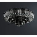 MIRODEMI® Africo | Round Modern Black Crystal Chandeliers