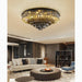 MIRODEMI® Africo | Round Modern Black Crystal Chandelier for living room