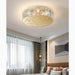 MIRODEMI® Agazzano | Round gold crystal ceiling chandelier