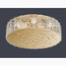 MIRODEMI® Agazzano | Round gold  ceiling chandelier