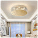 MIRODEMI® Agazzano | Round gold crystal ceiling light