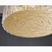 MIRODEMI® Agazzano | Round golden crystal ceiling chandelier