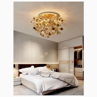 MIRODEMI® Agerola | modern Golden Bokeh Chandelier