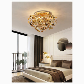 MIRODEMI® Agerola | Golden Bokeh Chandelier for bedroom