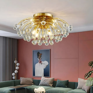 MIRODEMI® Aggius |  Crystal Led Round Ceiling Chandelier